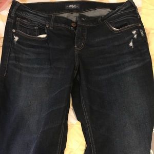 Silver Elyse slim boot cut jeans